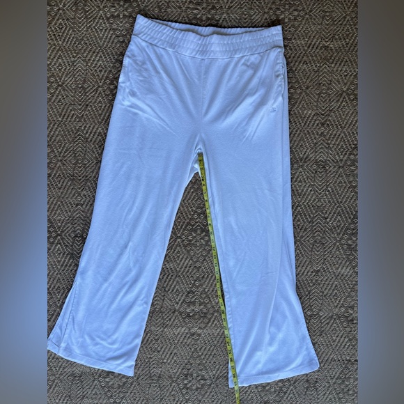 Juicy Couture White Terry Cloth Wide Leg Sweatpants Pants Womens Large - Picture 3 of 6